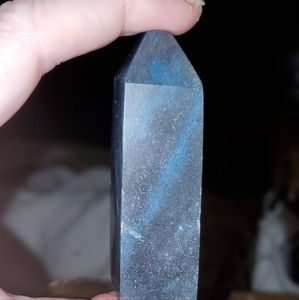 Blue Tiger Eye Crystal Tower Point